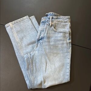 Classic Denim Straight Leg Jeans